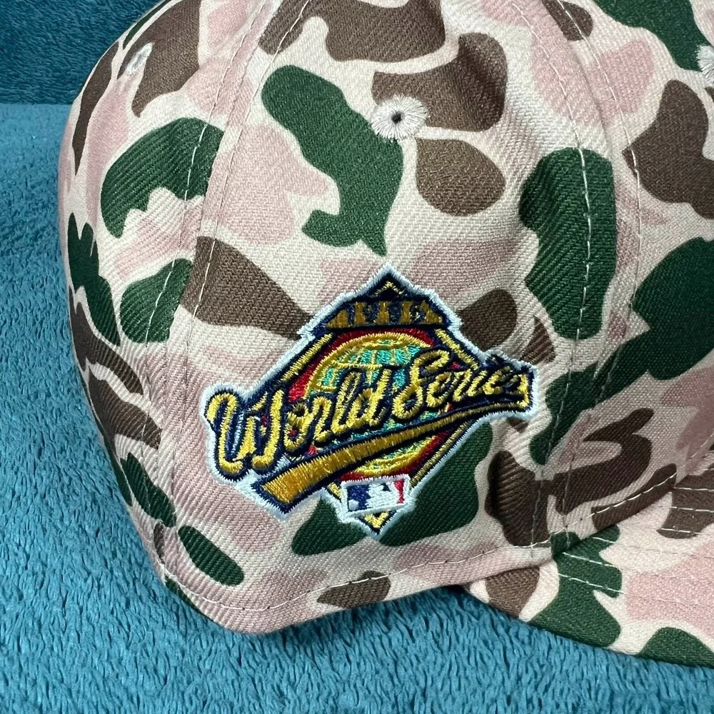 New Era 59FIFTY New York Yankees Beige Duck Camo‎ World Series Fit Hat 7 1/8